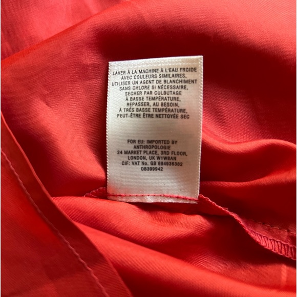 MAEVE / Anthropology Prima Burnt Orange Bohemian Lace Scarf Hem Dress - Picture 9 of 15